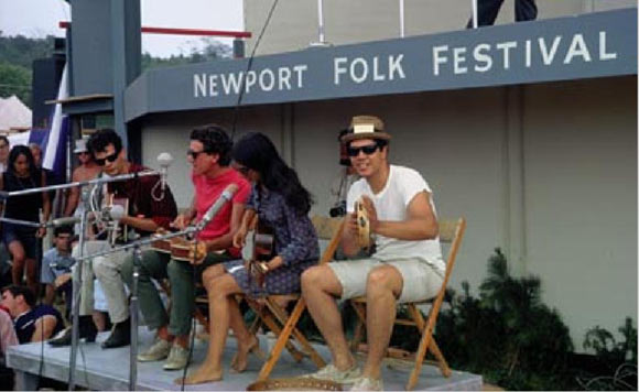 AL Kooper playing with Mimi and Dick Farina and Bruce Langhorne