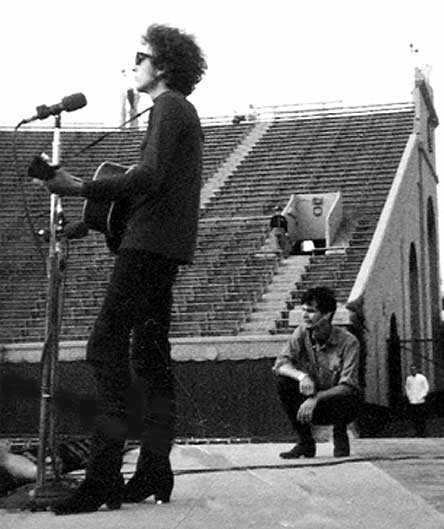 Al Kooper with Dylan at Forest Hills